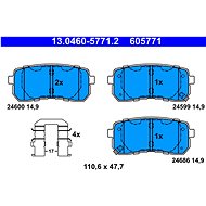 ATE 605771 Brake pad set 13.0460-5771.2 - Brake Pads