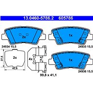 ATE 605786 Brake pad set 13.0460-5786.2 - Brake Pads