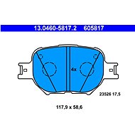 ATE 605817 Brake pad set 13.0460-5817.2 - Brake Pads