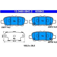 ATE 605843 Brake pad set 13.0460-5843.2 - Brake Pads