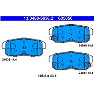 ATE 605856 Brake pad set 13.0460-5856.2 - Brake Pads