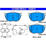 ATE 605874 Brake pad set 13.0460-5874.2 - Brake Pads