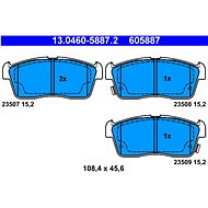 ATE 605887 Brake pad set 13.0460-5887.2 - Brake Pads
