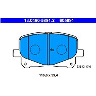 ATE 605891 Brake pad set 13.0460-5891.2 - Brake Pads