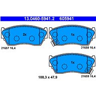ATE 605941 Brake pad set 13.0460-5941.2 - Brake Pads