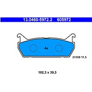 ATE 605972 Brake pad set 13.0460-5972.2 - Brake Pads