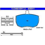 ATE 606911 Brake pad set 13.0460-6911.2 - Brake Pads