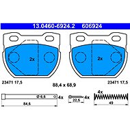 ATE 606924 Brake pad set 13.0460-6924.2 - Brake Pads