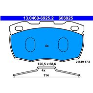 ATE 606925 Brake pad set 13.0460-6925.2 - Brake Pads