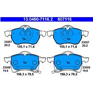 ATE 607116 Brake pad set 13.0460-7116.2 - Brake Pads