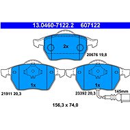 ATE DESTICKS OCT 1.9 96kW FRONT WITH SIG. ATE 13.0460-7122.2 - Brake Pads