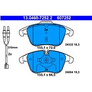 ATE 607252 Brake pad set 13.0460-7252.2 - Brake Pads