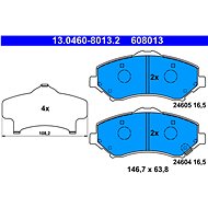 ATE 608013 Brake pad set 13.0460-8013.2 - Brake Pads