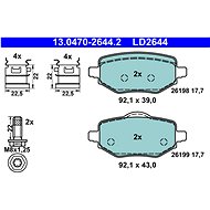 ATE Brake pads 13.0470-2644.2 - Brake Pads