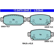 ATE Brake pads 13.0470-2645.2 - Brake Pads