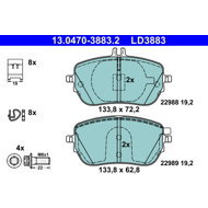 ATE Brake pads 13.0470-3883.2 - Brake Pads