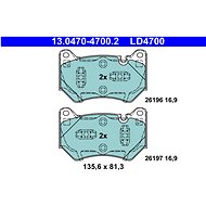 ATE Brake pad set 13.0470-4700.2 - Brake Pads