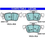 ATE Brake pad set 13.0470-7346.2 - Brake Pads