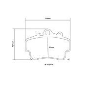 BREMBO Brake pads 07. B314.18 - Brake Pads