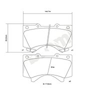 BREMBO Brake pads 07. B314.25 - Brake Pads