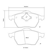 BREMBO Brake pads 07. B314.27 - Brake Pads