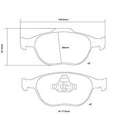 BREMBO Brake pads 07. B314.42 - Brake Pads
