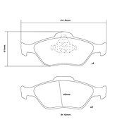 BREMBO Brake pads 07. B314.43 - Brake Pads