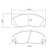 BREMBO Brake pads 07. B314.44 - Brake Pads
