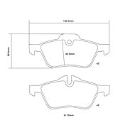 BREMBO Brake pads 07. B314.46 - Brake Pads