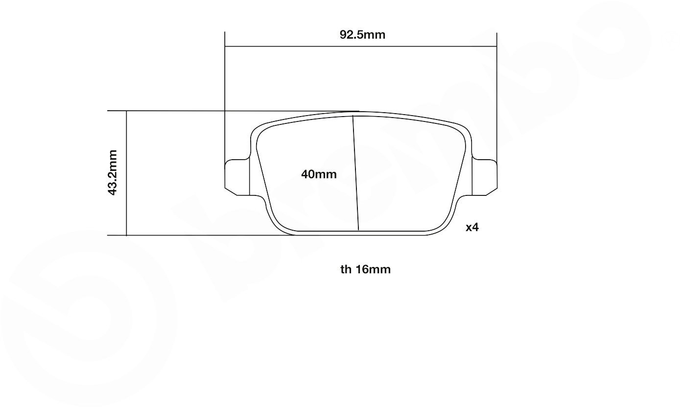 BREMBO Brake pads 07. B315.04 - Brake Pads