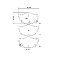 BREMBO Brake pads 07. B315.12 - Brake Pads