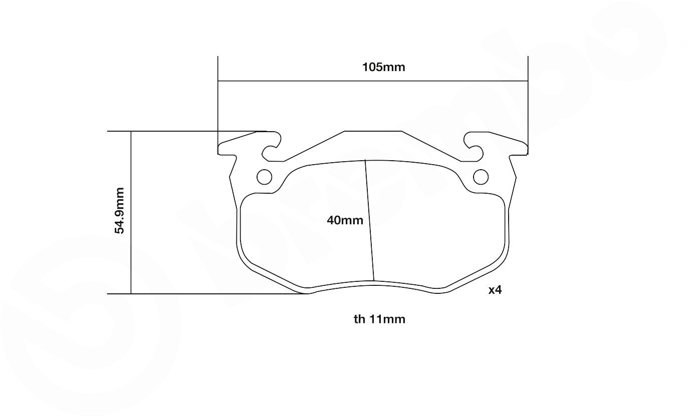 BREMBO Brake pads 07. B315.13 - Brake Pads