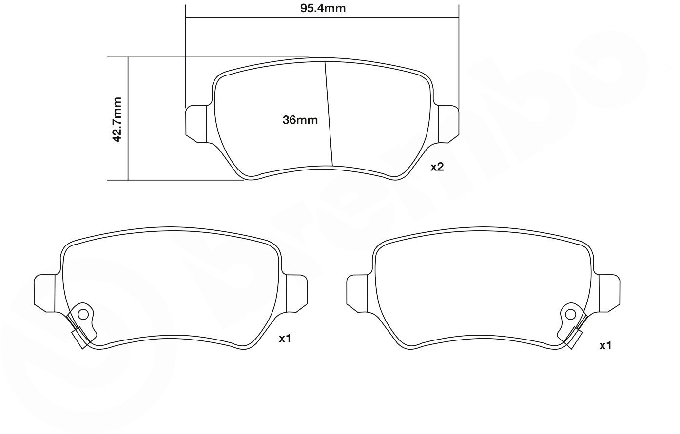 BREMBO Brake pads 07. B315.21 - Brake Pads