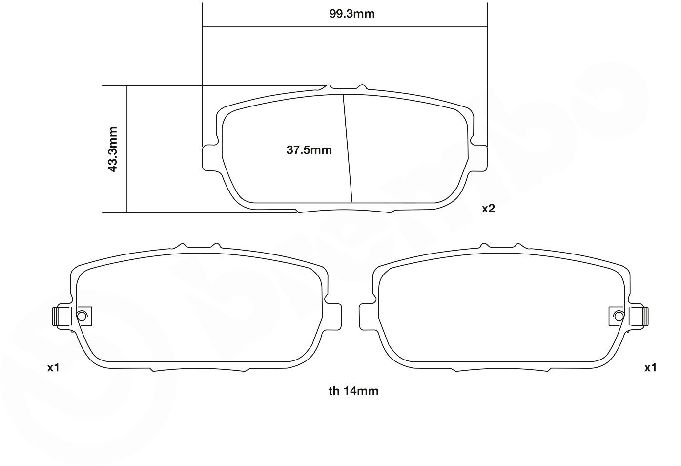 BREMBO Brake pads 07. B315.31 - Brake Pads