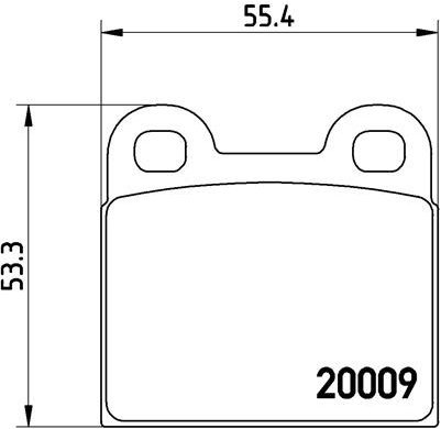 BREMBO Brake pad set P 06 001 - Brake Pads