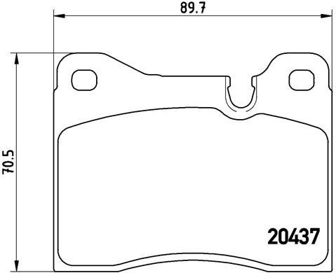 BREMBO Brake pad set P 06 003 - Brake Pads