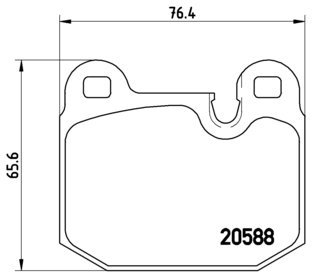 BREMBO Brake pads P 06 006 - Brake Pads