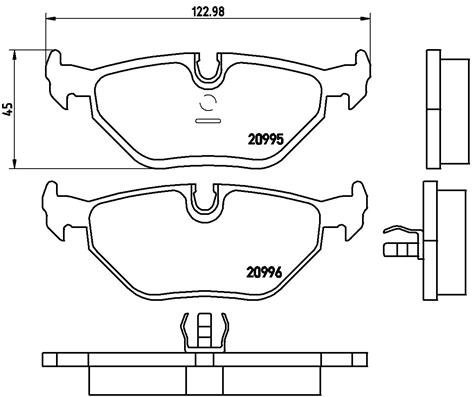 BREMBO Brake pad set P 06 011 - Brake Pads