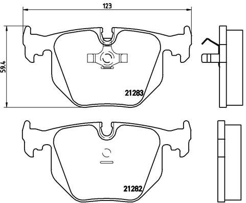 BREMBO Brake pad set P 06 016 - Brake Pads