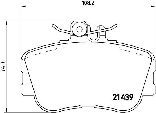BREMBO Brake pad set P 06 017 - Brake Pads