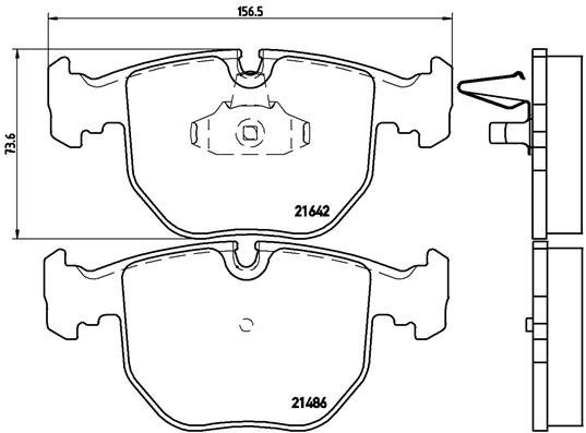 BREMBO Brake pad set P 06 021 - Brake Pads