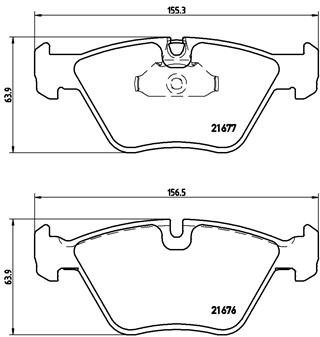 BREMBO Brake pad set P 06 022 - Brake Pads