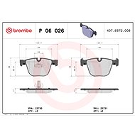 BREMBO Brake pad set P 06 026 - Brake Pads