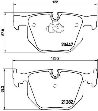 BREMBO Brake pad set P 06 029 - Brake Pads