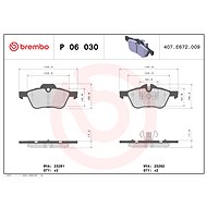 BREMBO Brake pad set P 06 030 - Brake Pads