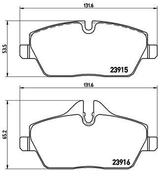 BREMBO Brake pad set P 06 034X - Brake Pads