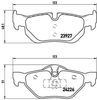 BREMBO Brake pad set P 06 038X - Brake Pads