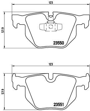 BREMBO Brake pad set P 06 039 - Brake Pads