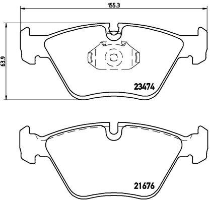 BREMBO Brake pad set P 06 042 - Brake Pads