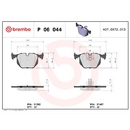 BREMBO Brake pad set P 06 044 - Brake Pads
